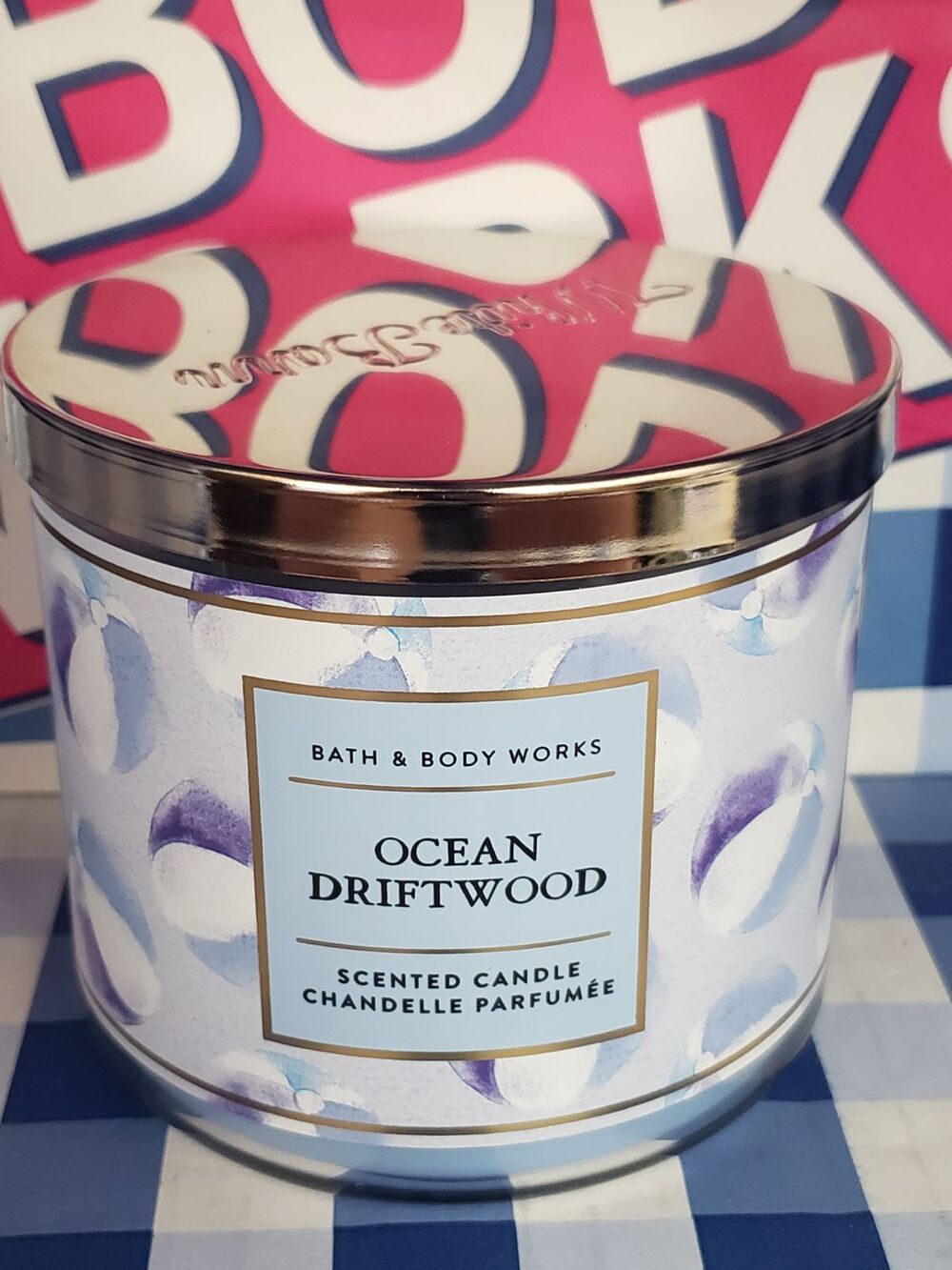 BBW Ocean Driftwood Large 3 Wick Candle Home Fragrance Decor